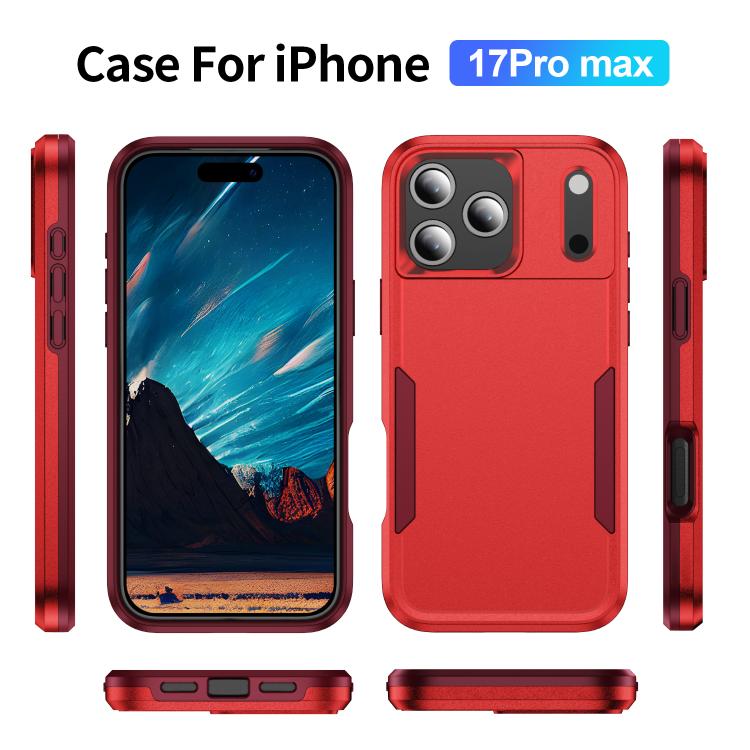 For iPhone 17 Pro Max Pioneer Armor Heavy Duty PC + TPU Phone Case