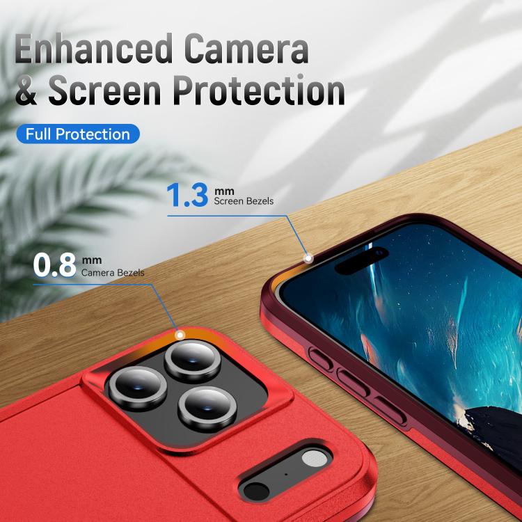 For iPhone 17 Pro Max Pioneer Armor Heavy Duty PC + TPU Phone Case