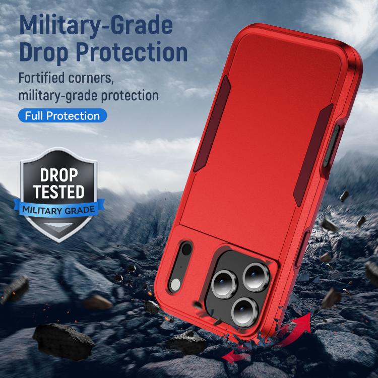 For iPhone 17 Pro Max Pioneer Armor Heavy Duty PC + TPU Phone Case