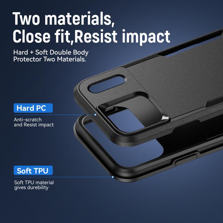For iPhone 17 Pro Pioneer Armor Heavy Duty PC + TPU Phone Case
