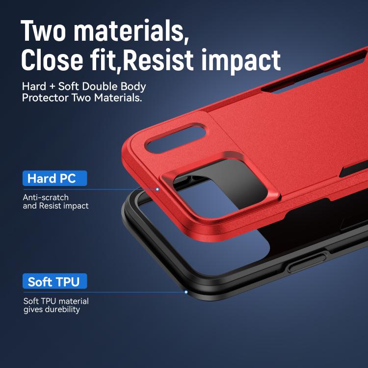 For iPhone 17 Pro Pioneer Armor Heavy Duty PC + TPU Phone Case
