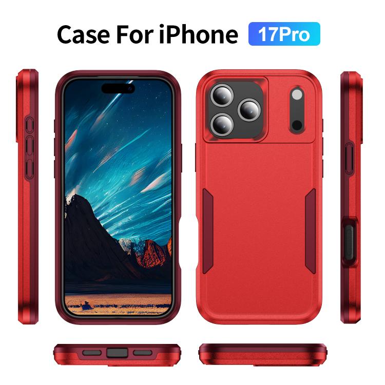 For iPhone 17 Pro Pioneer Armor Heavy Duty PC + TPU Phone Case