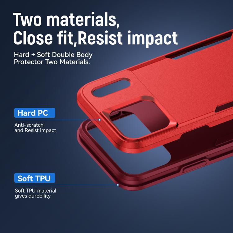 For iPhone 17 Pro Pioneer Armor Heavy Duty PC + TPU Phone Case