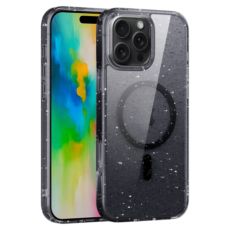 For iPhone 16 Pro Max Glitter Powder MagSafe Magnetic Phone Case