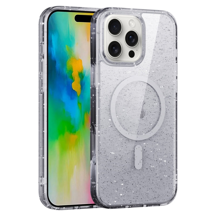 For iPhone 16 Pro Glitter Powder MagSafe Magnetic Phone Case