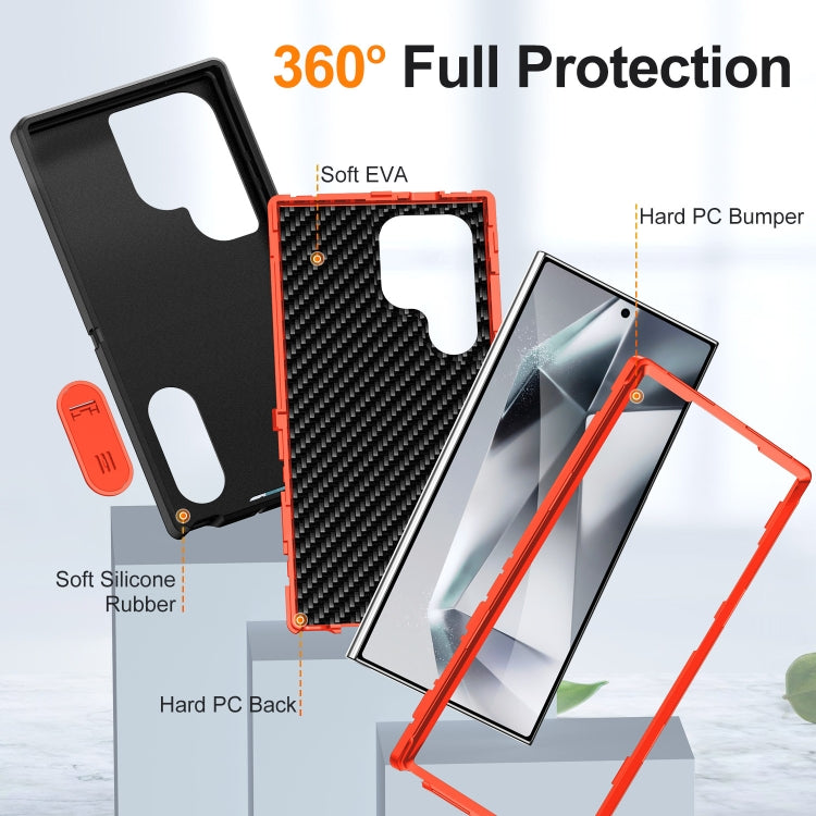 For Samsung Galaxy S24 Ultra 5G Defender Gen2 Rugged PC + Silicone Phone Case with Holder