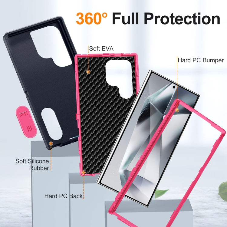 For Samsung Galaxy S24 Ultra 5G Defender Gen2 Rugged PC + Silicone Phone Case with Holder