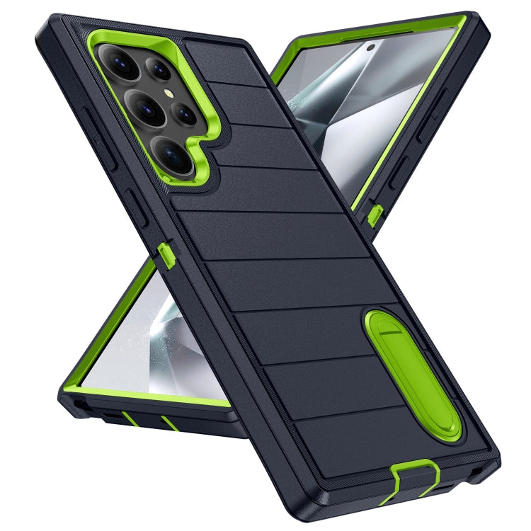 For Samsung Galaxy S24 Ultra 5G Defender Gen2 Rugged PC + Silicone Phone Case with Holder