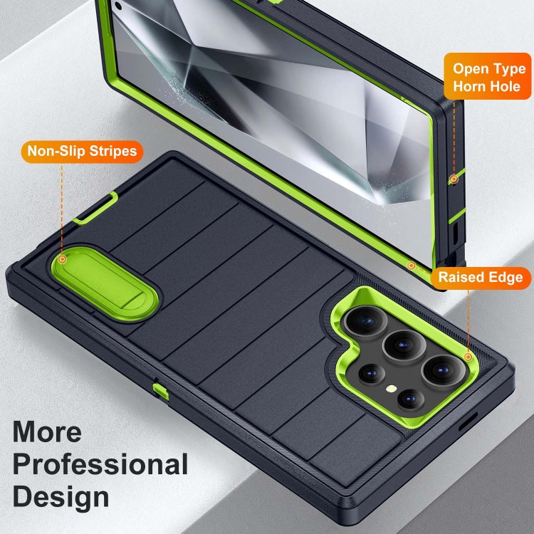 For Samsung Galaxy S24 Ultra 5G Defender Gen2 Rugged PC + Silicone Phone Case with Holder
