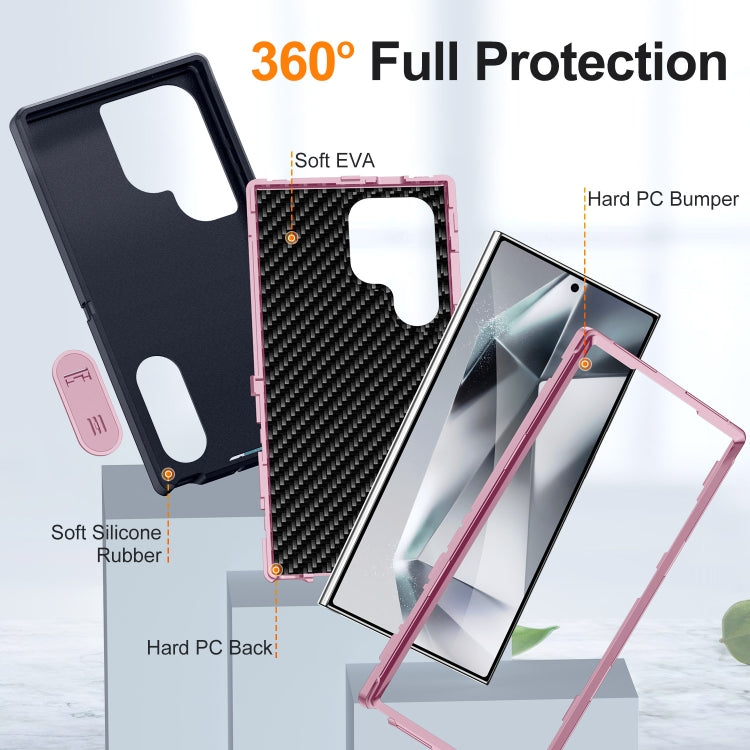 For Samsung Galaxy S24 Ultra 5G Defender Gen2 Rugged PC + Silicone Phone Case with Holder
