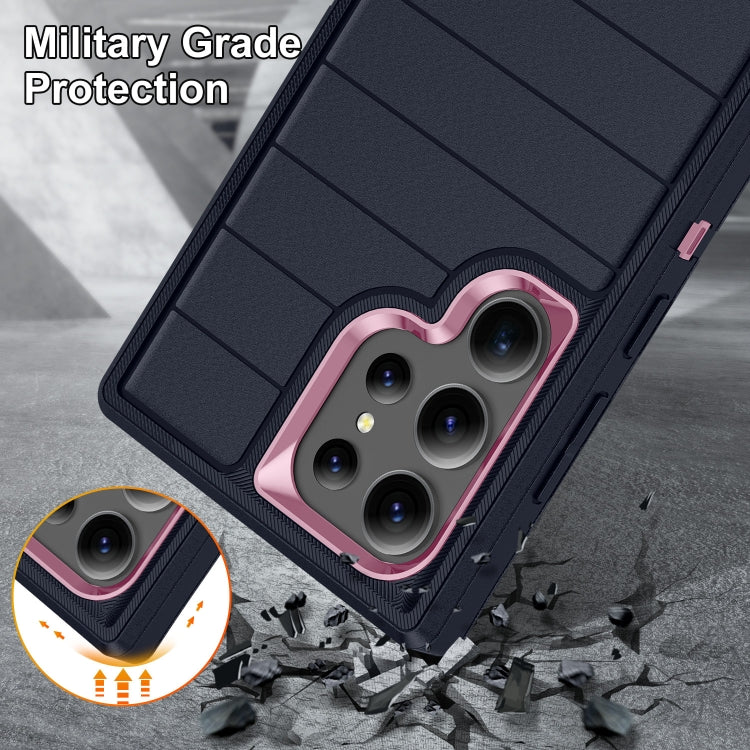 For Samsung Galaxy S24 Ultra 5G Defender Gen2 Rugged PC + Silicone Phone Case with Holder