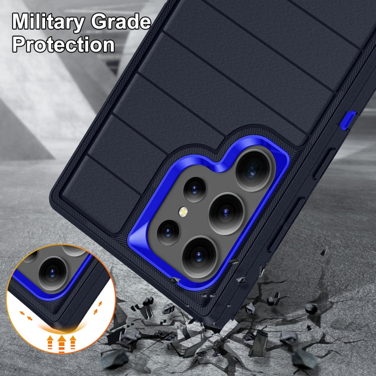 For Samsung Galaxy S24 Ultra 5G Defender Gen2 Rugged PC + Silicone Phone Case with Holder