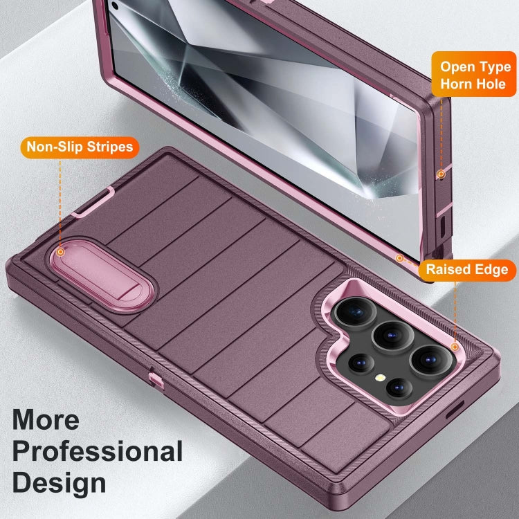 For Samsung Galaxy S24 Ultra 5G Defender Gen2 Rugged PC + Silicone Phone Case with Holder