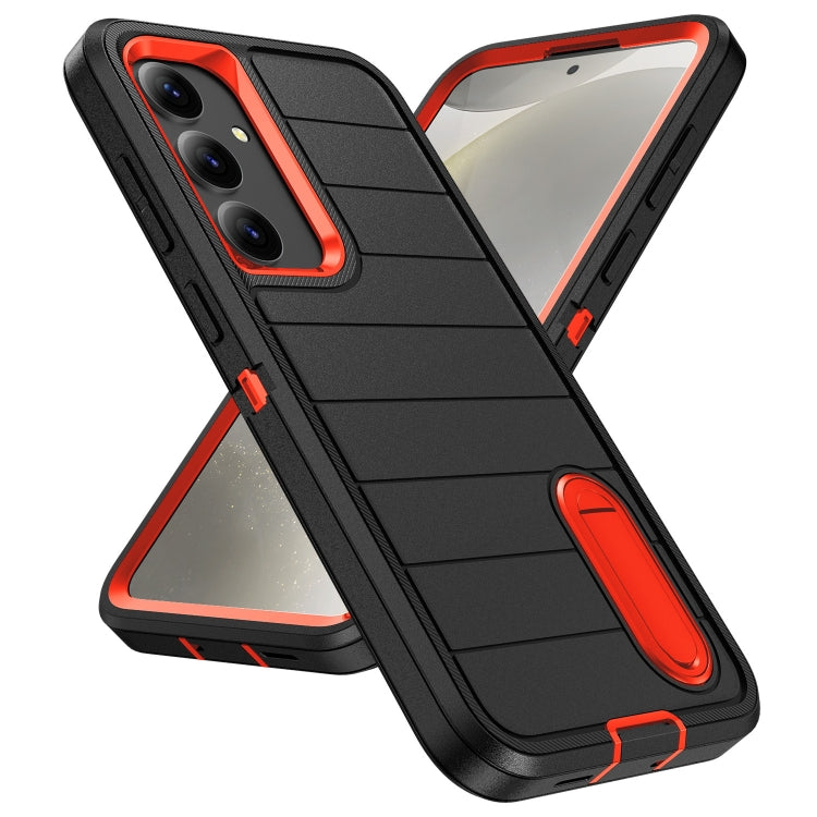 For Samsung Galaxy S24+ 5G Defender Gen2 Rugged PC + Silicone Phone Case with Holder