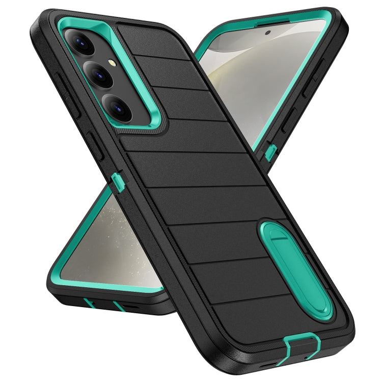 For Samsung Galaxy S24+ 5G Defender Gen2 Rugged PC + Silicone Phone Case with Holder