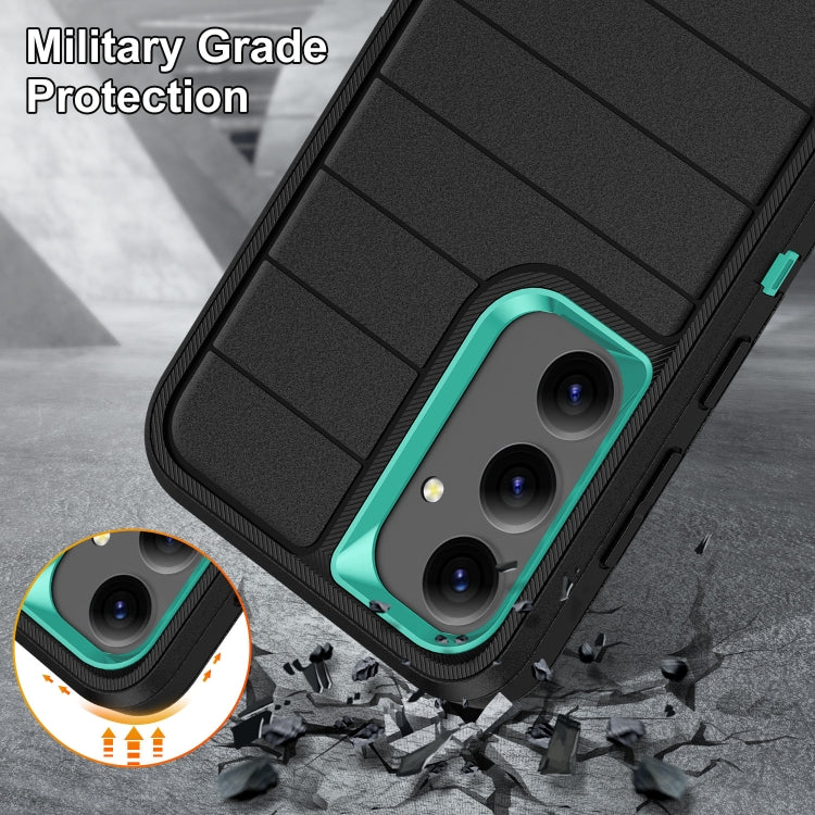 For Samsung Galaxy S24+ 5G Defender Gen2 Rugged PC + Silicone Phone Case with Holder