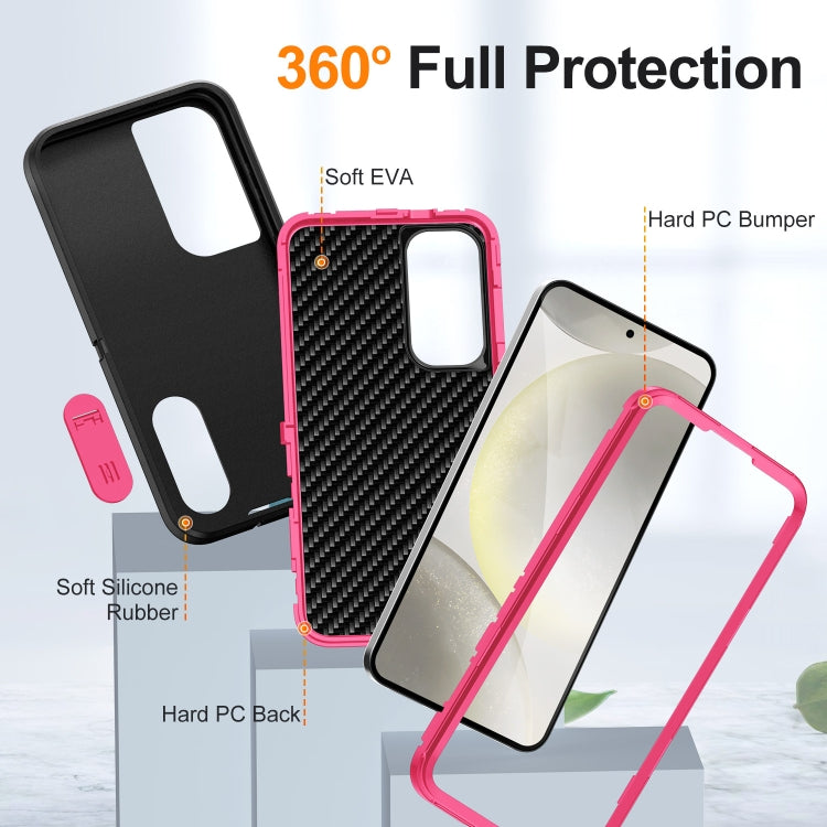 For Samsung Galaxy S24+ 5G Defender Gen2 Rugged PC + Silicone Phone Case with Holder