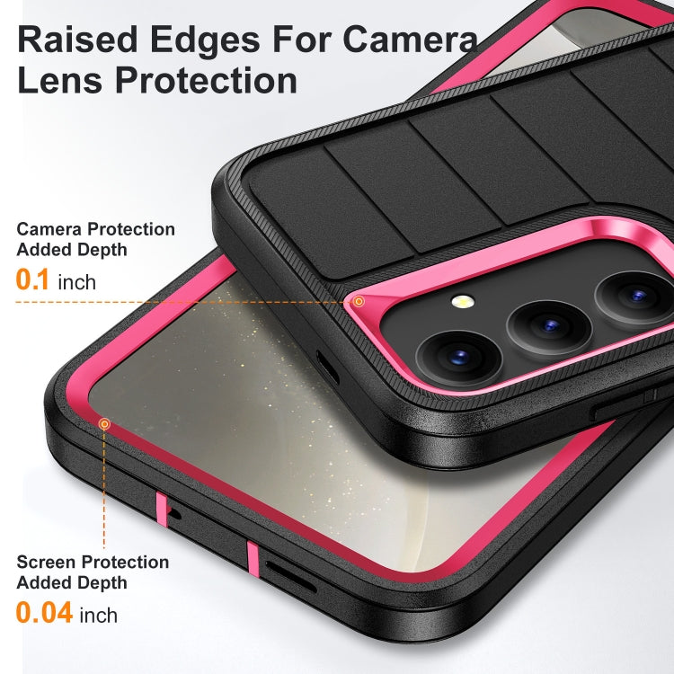 For Samsung Galaxy S24+ 5G Defender Gen2 Rugged PC + Silicone Phone Case with Holder