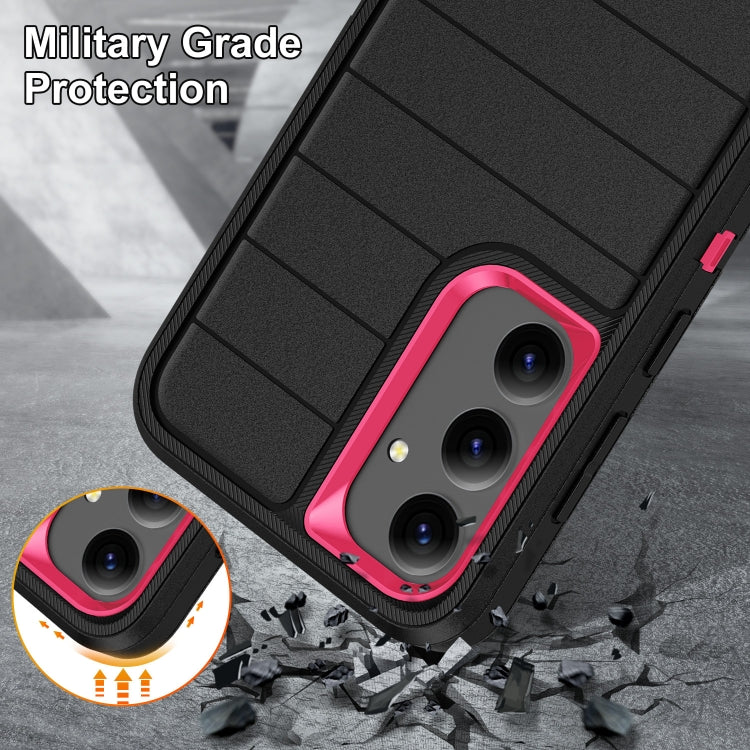 For Samsung Galaxy S24+ 5G Defender Gen2 Rugged PC + Silicone Phone Case with Holder
