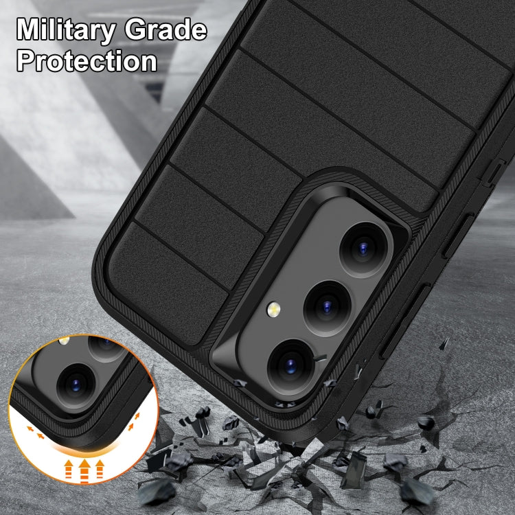 For Samsung Galaxy S24+ 5G Defender Gen2 Rugged PC + Silicone Phone Case with Holder