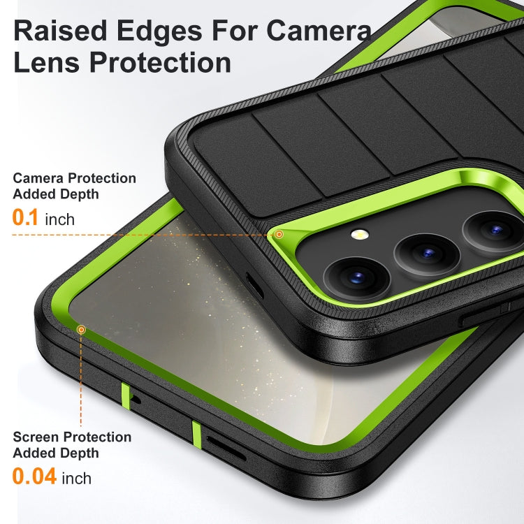 For Samsung Galaxy S24+ 5G Defender Gen2 Rugged PC + Silicone Phone Case with Holder