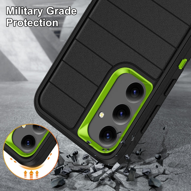 For Samsung Galaxy S24+ 5G Defender Gen2 Rugged PC + Silicone Phone Case with Holder