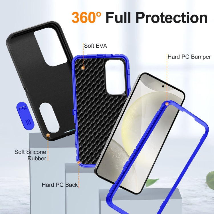 For Samsung Galaxy S24+ 5G Defender Gen2 Rugged PC + Silicone Phone Case with Holder