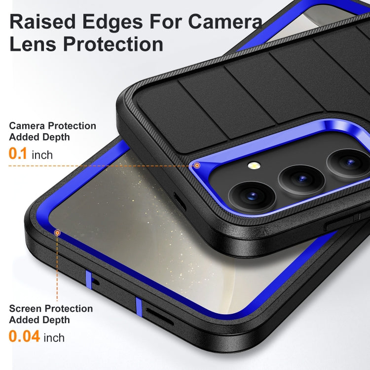 For Samsung Galaxy S24+ 5G Defender Gen2 Rugged PC + Silicone Phone Case with Holder