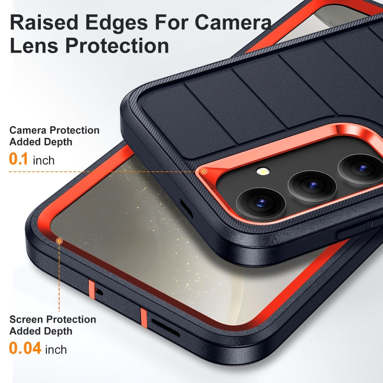For Samsung Galaxy S24+ 5G Defender Gen2 Rugged PC + Silicone Phone Case with Holder