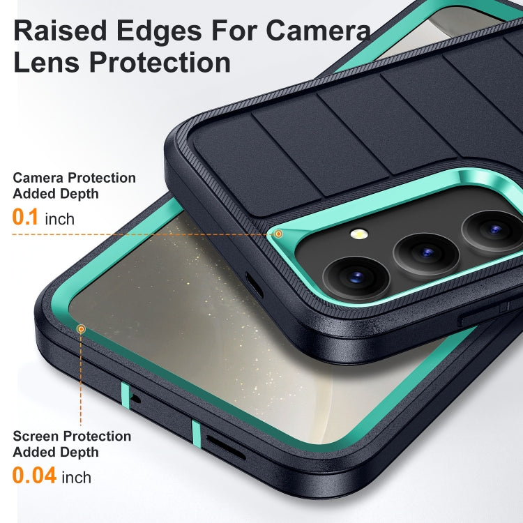 For Samsung Galaxy S24+ 5G Defender Gen2 Rugged PC + Silicone Phone Case with Holder