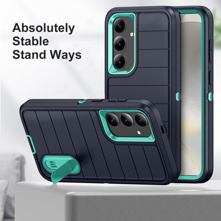 For Samsung Galaxy S24+ 5G Defender Gen2 Rugged PC + Silicone Phone Case with Holder