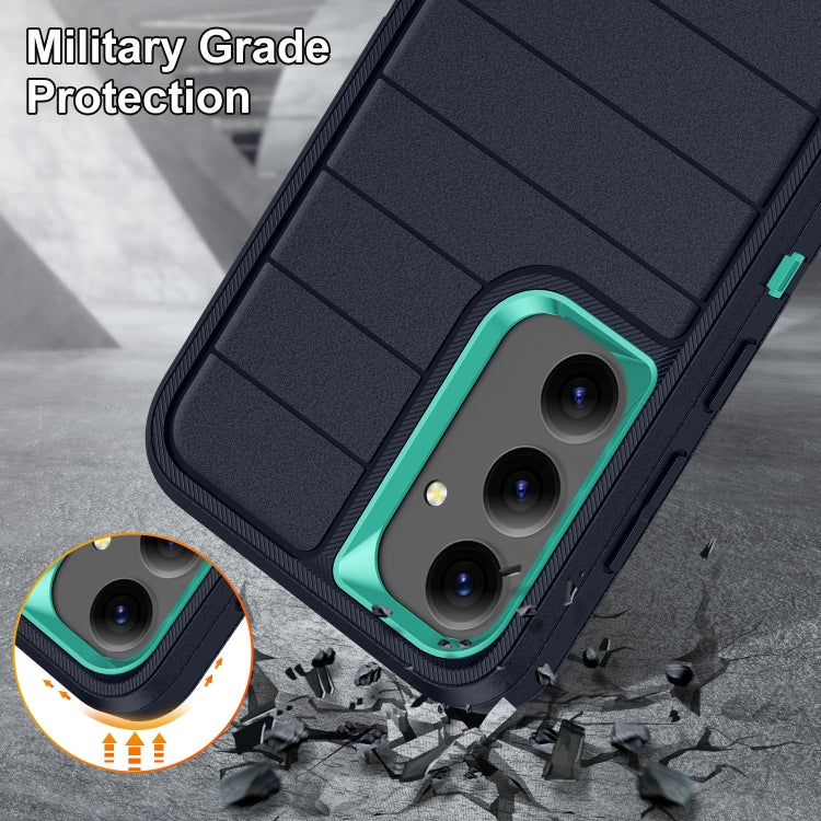 For Samsung Galaxy S24+ 5G Defender Gen2 Rugged PC + Silicone Phone Case with Holder