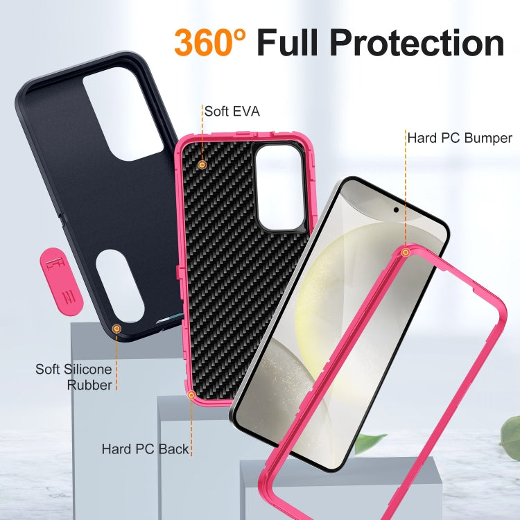 For Samsung Galaxy S24+ 5G Defender Gen2 Rugged PC + Silicone Phone Case with Holder