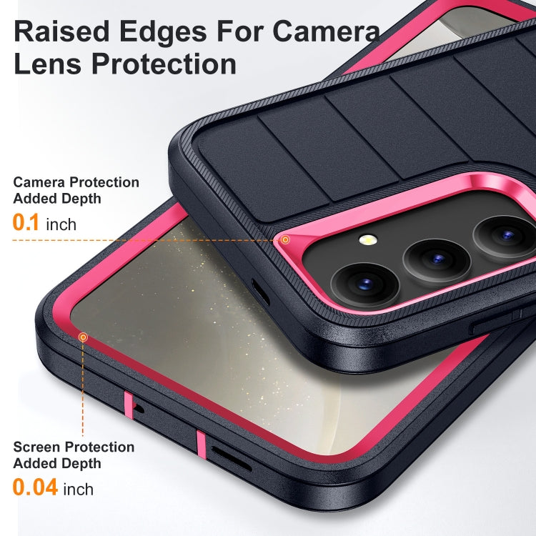 For Samsung Galaxy S24+ 5G Defender Gen2 Rugged PC + Silicone Phone Case with Holder