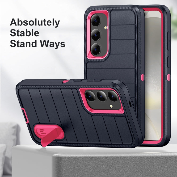 For Samsung Galaxy S24+ 5G Defender Gen2 Rugged PC + Silicone Phone Case with Holder