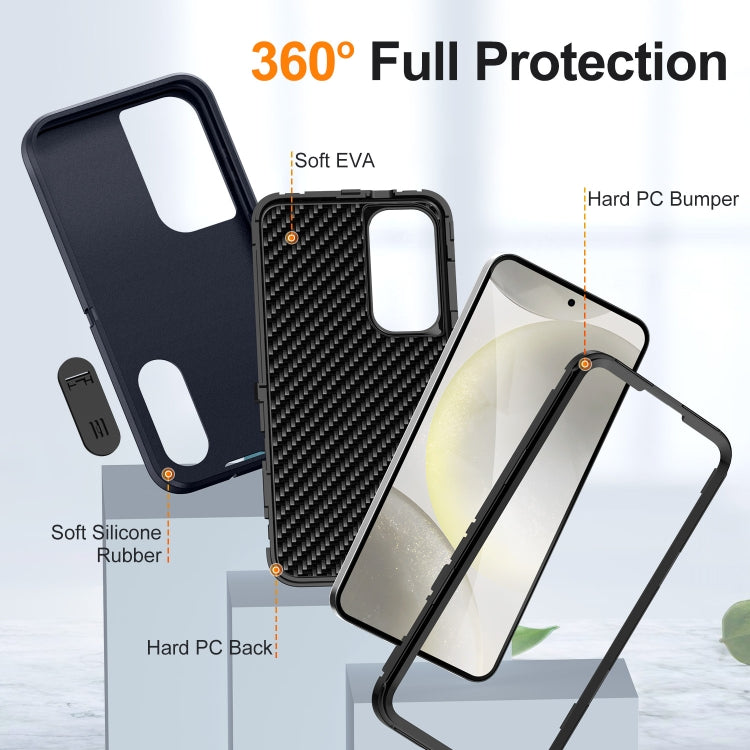 For Samsung Galaxy S24+ 5G Defender Gen2 Rugged PC + Silicone Phone Case with Holder