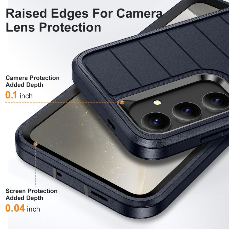 For Samsung Galaxy S24+ 5G Defender Gen2 Rugged PC + Silicone Phone Case with Holder