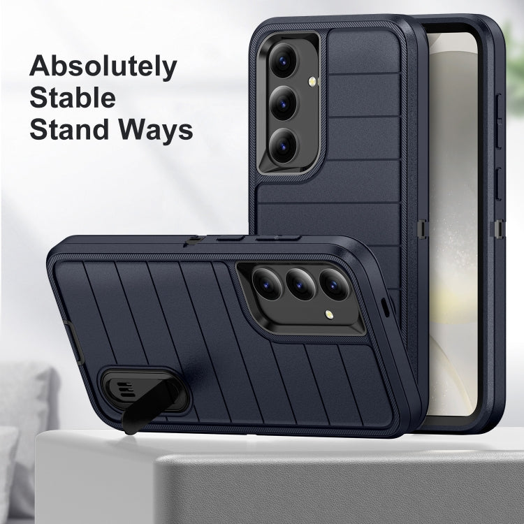 For Samsung Galaxy S24+ 5G Defender Gen2 Rugged PC + Silicone Phone Case with Holder