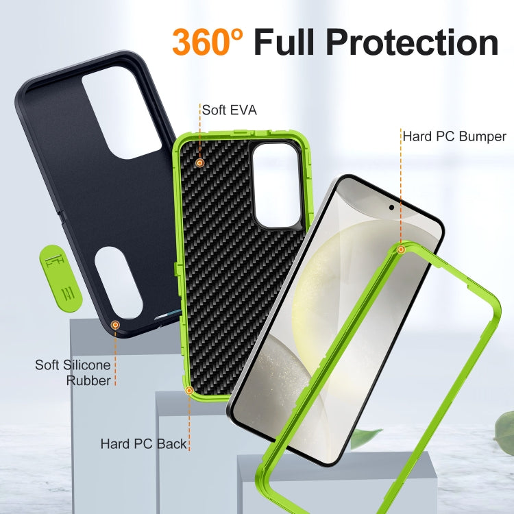 For Samsung Galaxy S24+ 5G Defender Gen2 Rugged PC + Silicone Phone Case with Holder