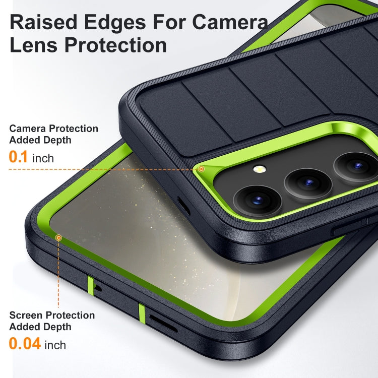 For Samsung Galaxy S24+ 5G Defender Gen2 Rugged PC + Silicone Phone Case with Holder