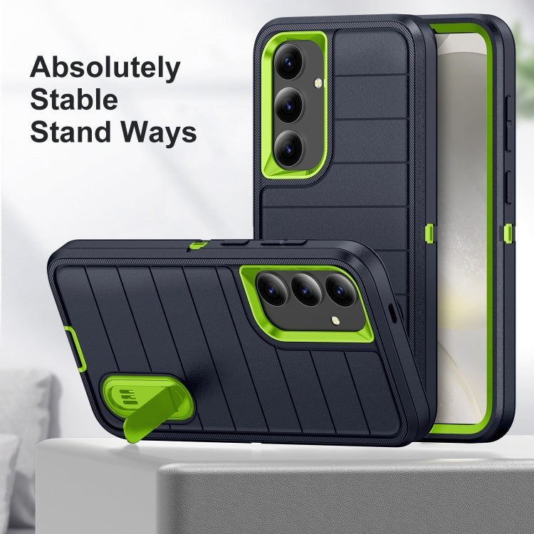For Samsung Galaxy S24+ 5G Defender Gen2 Rugged PC + Silicone Phone Case with Holder