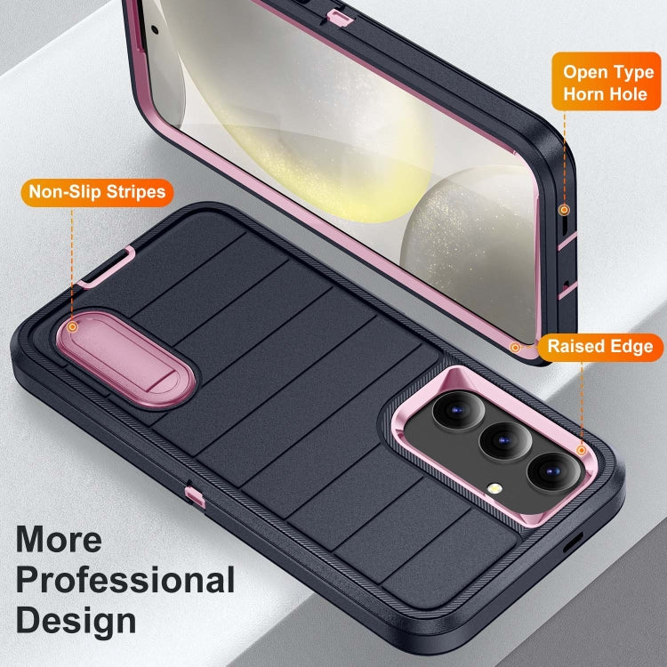 For Samsung Galaxy S24+ 5G Defender Gen2 Rugged PC + Silicone Phone Case with Holder
