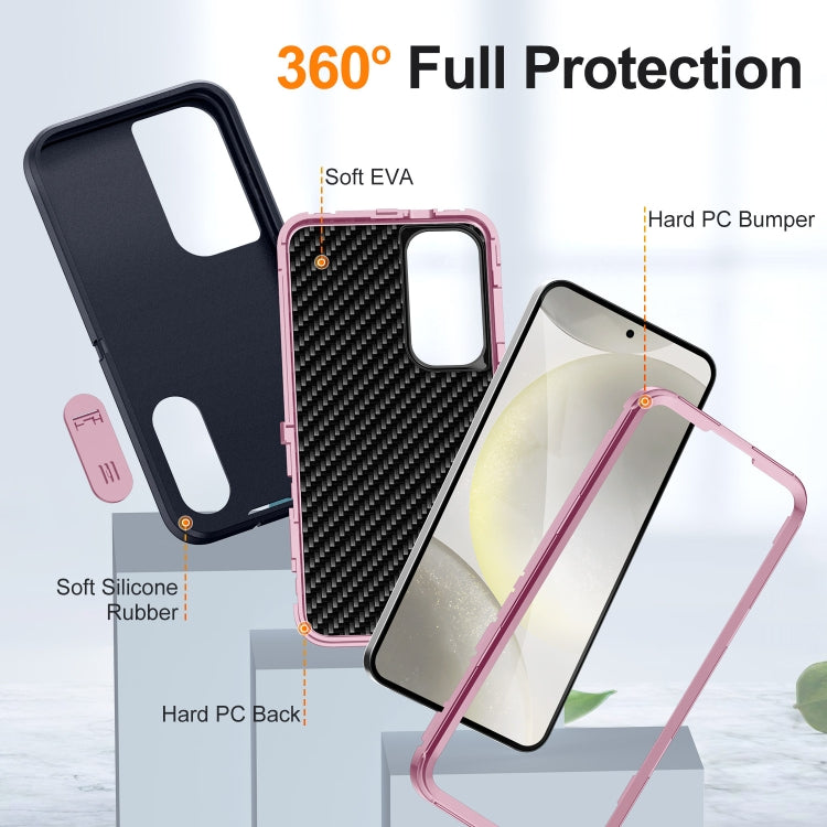 For Samsung Galaxy S24+ 5G Defender Gen2 Rugged PC + Silicone Phone Case with Holder
