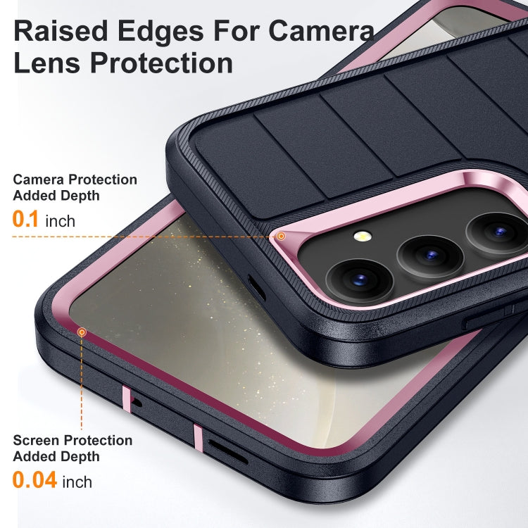 For Samsung Galaxy S24+ 5G Defender Gen2 Rugged PC + Silicone Phone Case with Holder