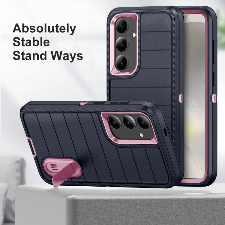 For Samsung Galaxy S24+ 5G Defender Gen2 Rugged PC + Silicone Phone Case with Holder