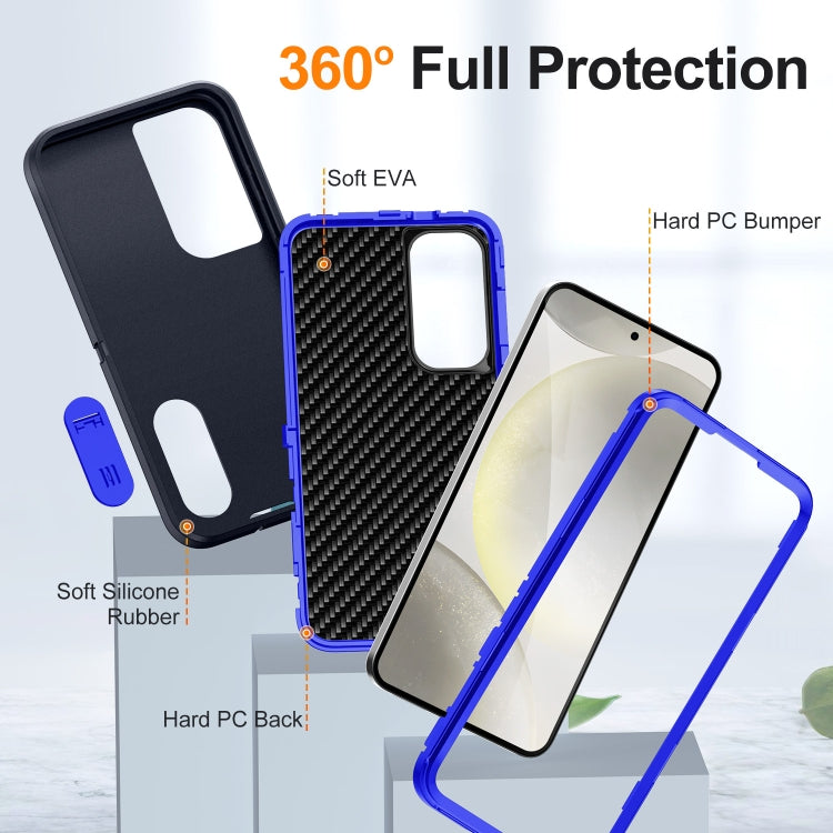 For Samsung Galaxy S24+ 5G Defender Gen2 Rugged PC + Silicone Phone Case with Holder