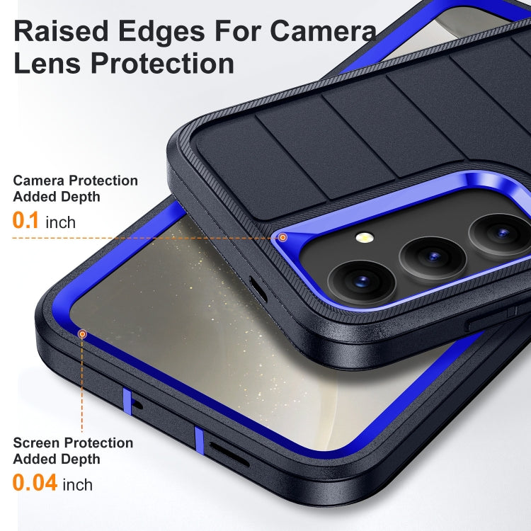 For Samsung Galaxy S24+ 5G Defender Gen2 Rugged PC + Silicone Phone Case with Holder