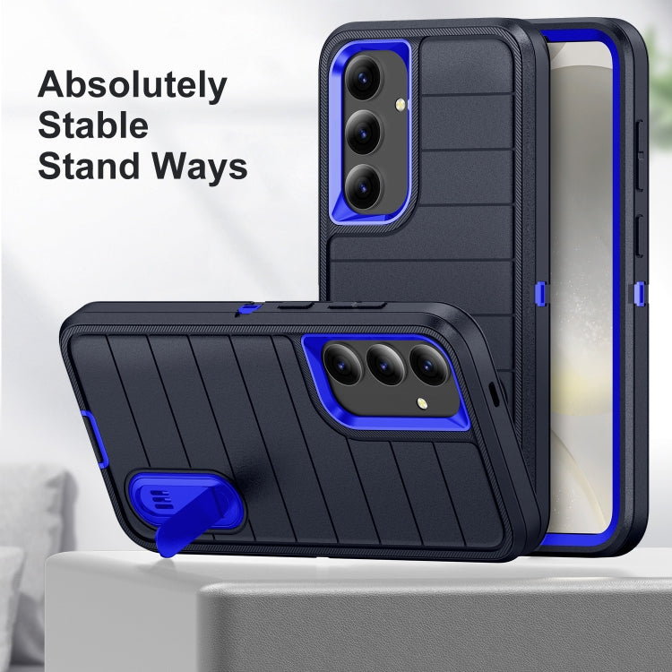 For Samsung Galaxy S24+ 5G Defender Gen2 Rugged PC + Silicone Phone Case with Holder
