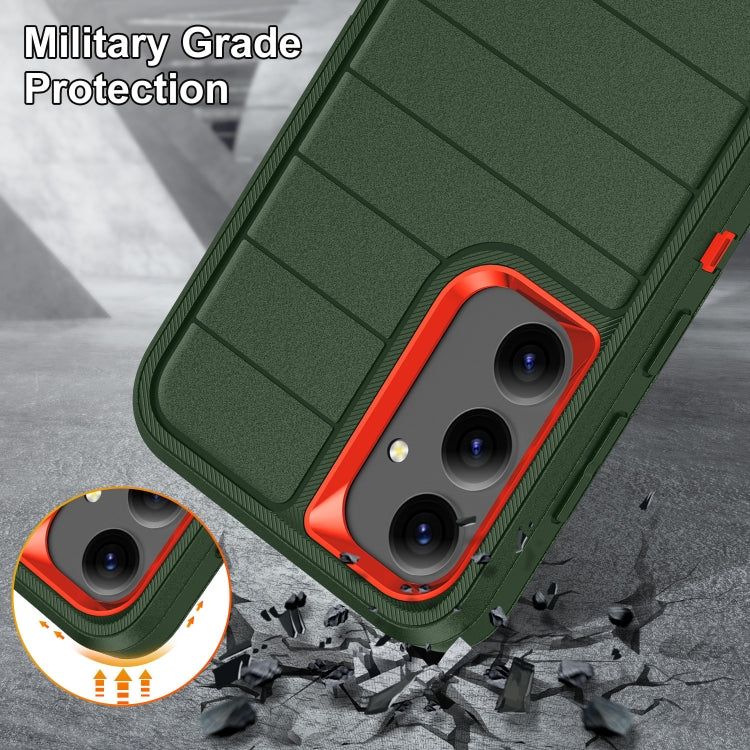 For Samsung Galaxy S24+ 5G Defender Gen2 Rugged PC + Silicone Phone Case with Holder