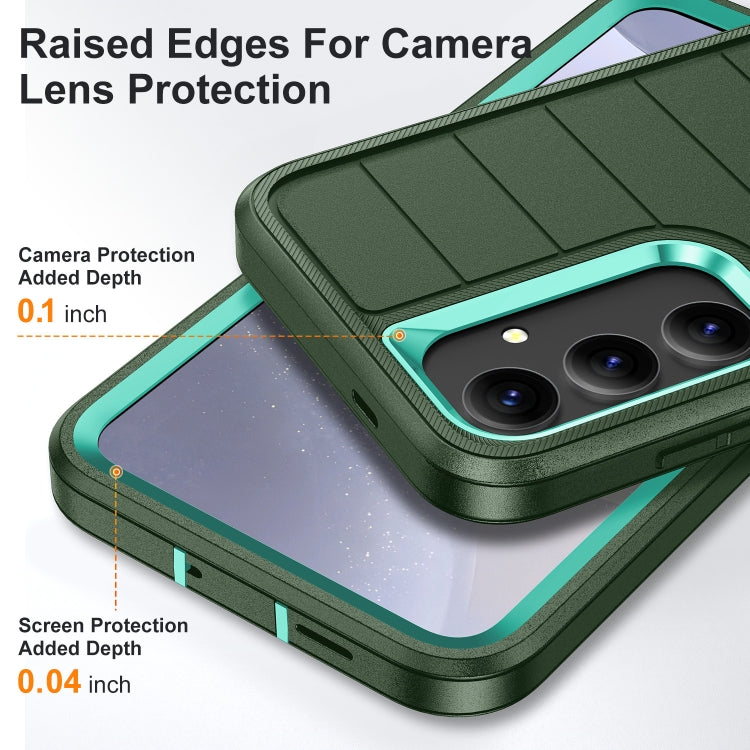 For Samsung Galaxy S24+ 5G Defender Gen2 Rugged PC + Silicone Phone Case with Holder